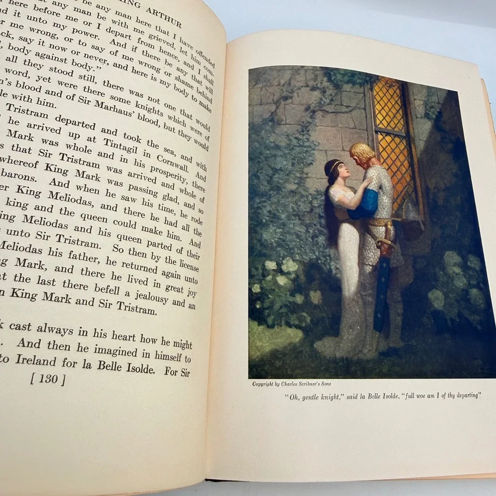 The Boys King Arthur Sidney Lanier NC Wyeth Illustrated Complete 1922 Scribners